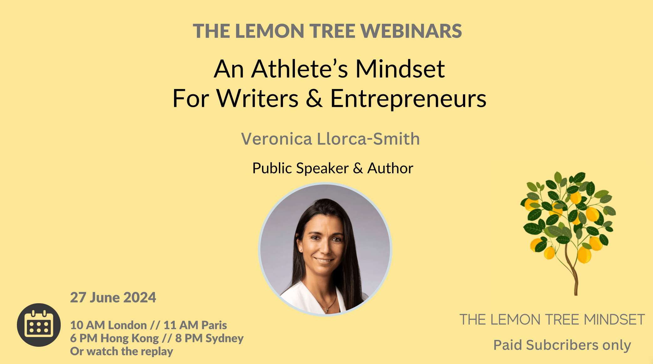 Yellow flyer of the event